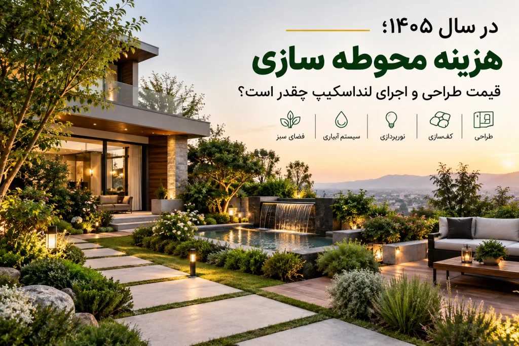 هزینه محوطه سازی
